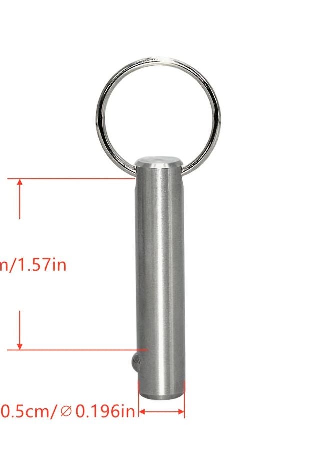 MW Audio SU304 Stainless Steel Quick Release Pin 5x40mm Single Bead Fastening Lock - Image 1