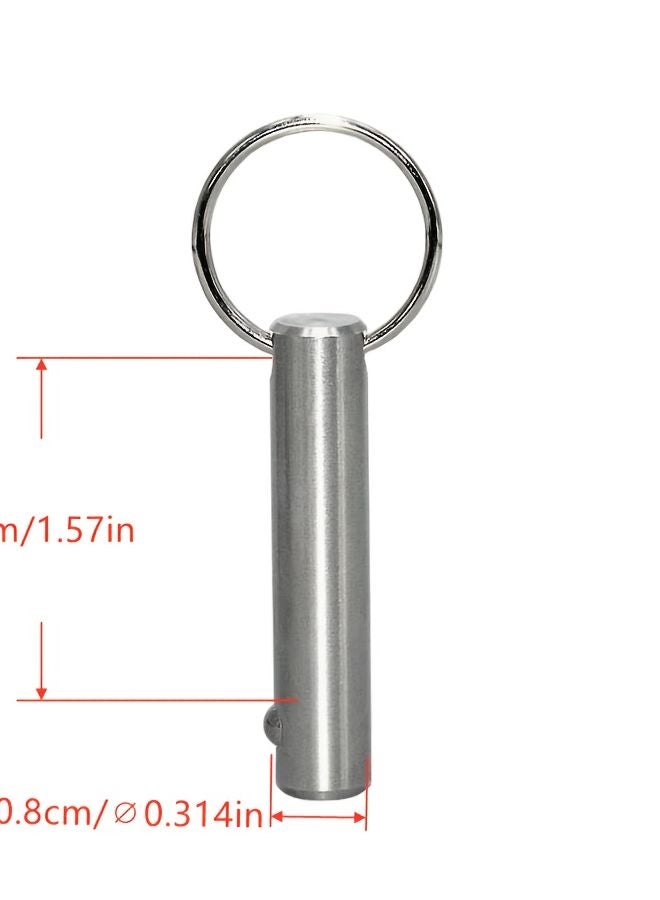 MW Audio SU304 Stainless Steel Quick Release Pin 5x40mm Single Bead Fastening Lock - Image 3