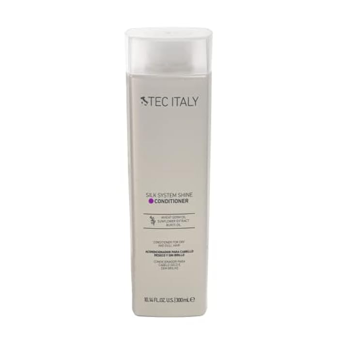 Tec Italy Silk System Shine Conditioner Tec Italy For Unisex 10.1 Ounce Leaving Hair Glossy Hydrated Silky - Image 1