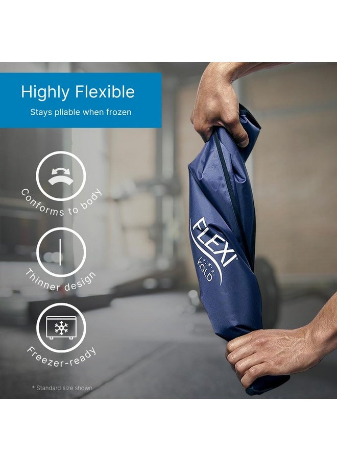NatraCure 2 FlexiKold Gel Ice Packs (Standard Large: 10.5" x 14.5") Ice Packs for Injuries Reusable, Back Pain Relief, Knee Ice Pack Wrap, After Surgery, Ice Pack for Knee, Shoulder - 2PK  - Image 4