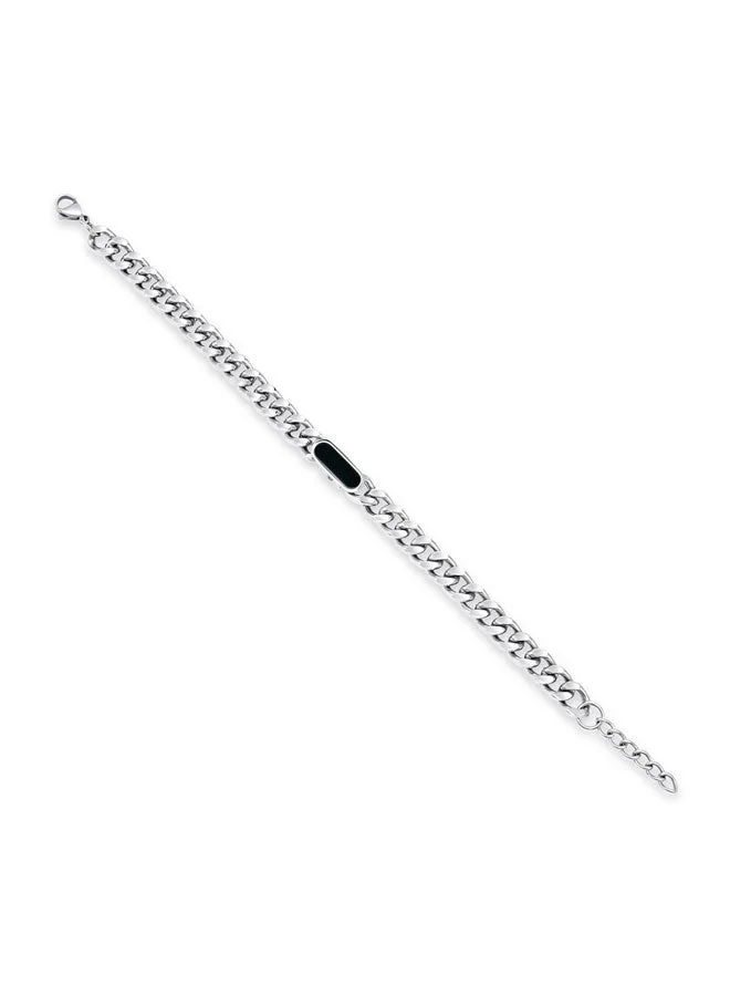بوليس Vigor Silver Seashell Chain Bracelet for Men