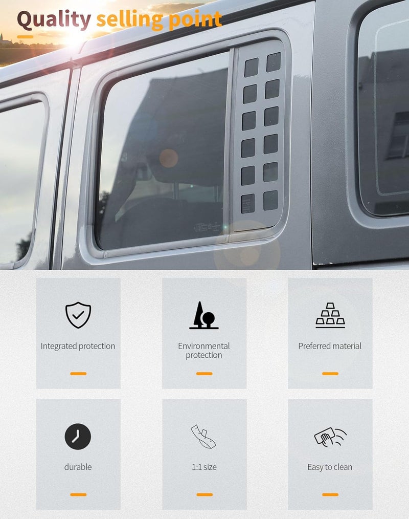 Hoolcar Rear Door Window Decals for Jeep Wrangler & Gladiator - Image 5