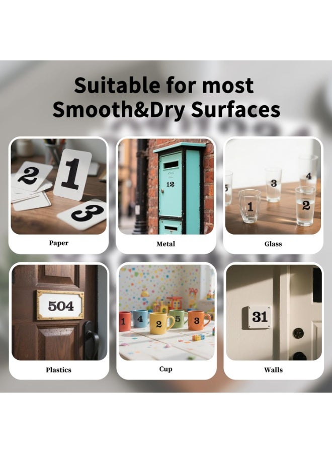SUNSAR 2 Inch Number Stickers for Mailbox, Black Waterproof Number Stickers for Organizing, Lockers, Sign, Note, Bins, Storage and More, 5 Sheets, Black - Image 3