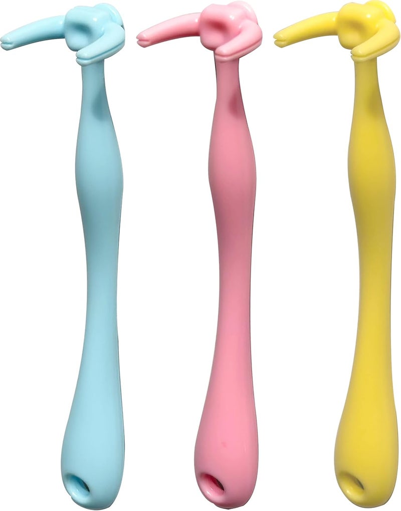 YaPoola Design Colorful Floss Holder Reusable Dental Floss Handle 3 Counts for Adults and Kids NO-Waste Floss Picksfloas Holder Flosser - Image 1