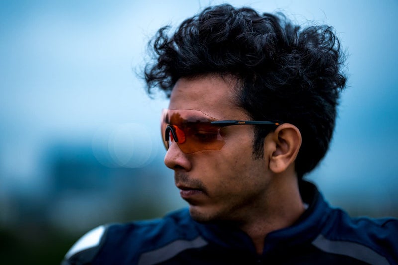 Raida S100 Sports Sunglasses | UV Protection | Anti-Fog (Solid Orange) | Cycling | Motorcycling - Image 3