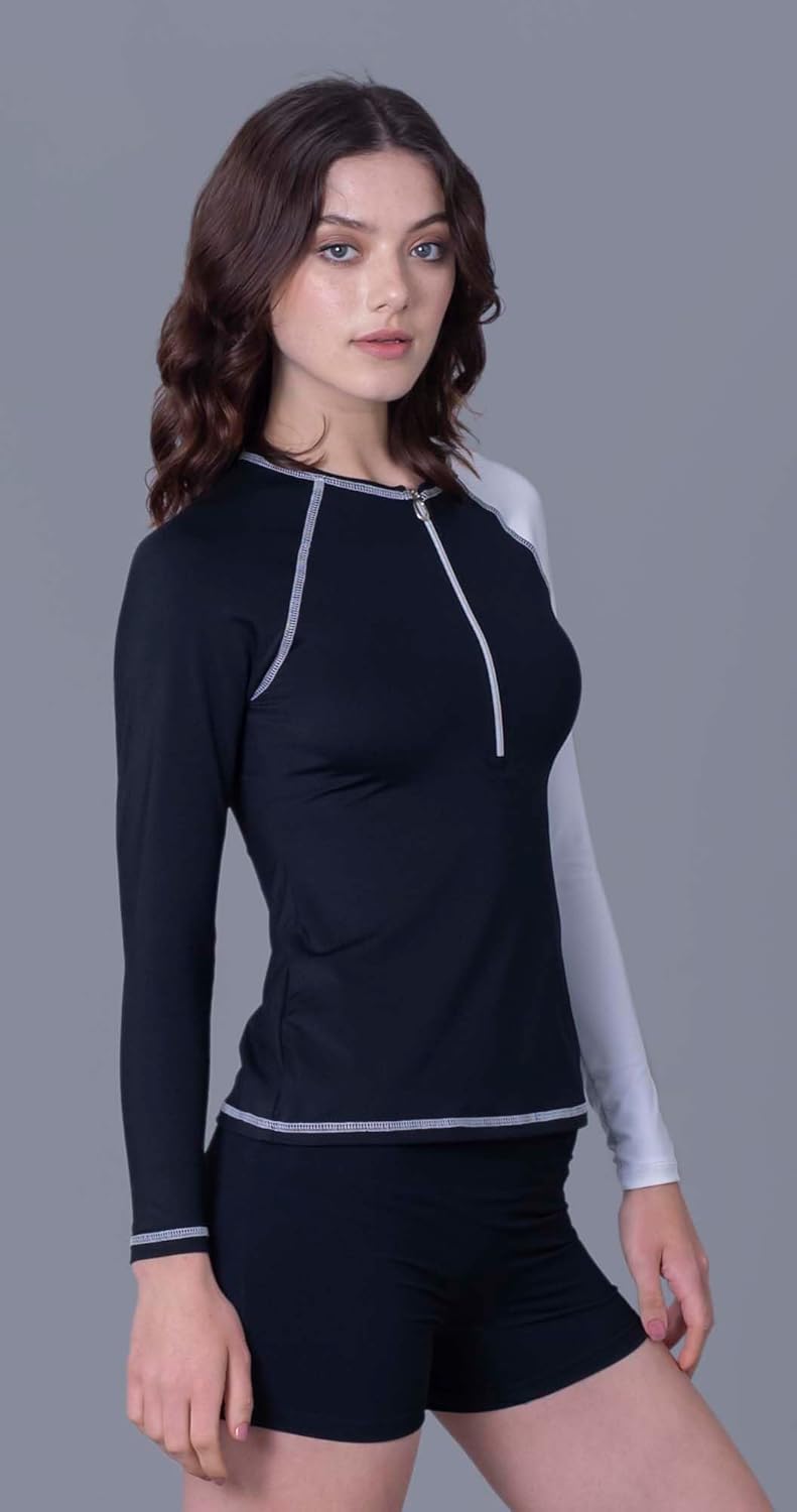 Keepfit Womens Rash Guard Long Sleeve Padded Swim Set |Swimming Suit for Women - Image 3