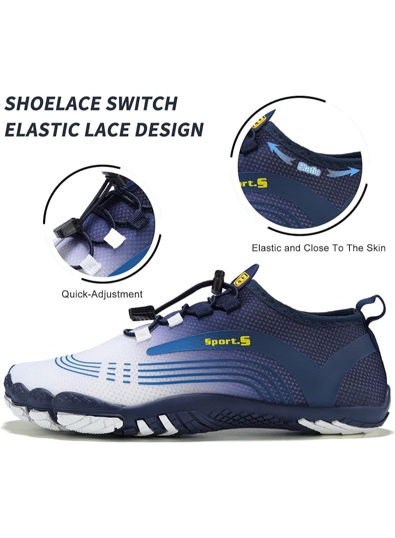 OUSIMEN Water Shoes Womens Mens Quick-Dry Non-Slip Soft Barefoot Swimming Shoes for Pool Beach Aqua Sports Outdoor Surf Water Park Yoga Shoes - Image 3