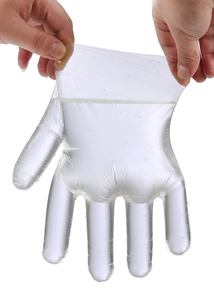 SYOSI Disposable Food Prep Gloves - 500PCS Plastic Food Safe Disposable Gloves, Food Handling, One Size Fits Most - Image 4