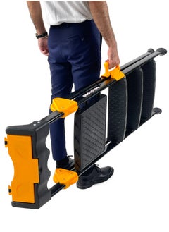 Generic 3+1-Step Foldable Ladder | Durable Aluminum Alloy | Lightweight & Space-Saving Design | Anti-Skid Secure Base | Equipped Tool Rack | Suits Both Home & Professional Needs  - Image 3