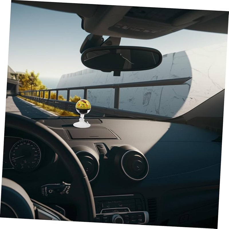 Cabilock Portable Car Compass Suction Cup Dashboard Mount for Outdoor Hiking Navigation - Image 4