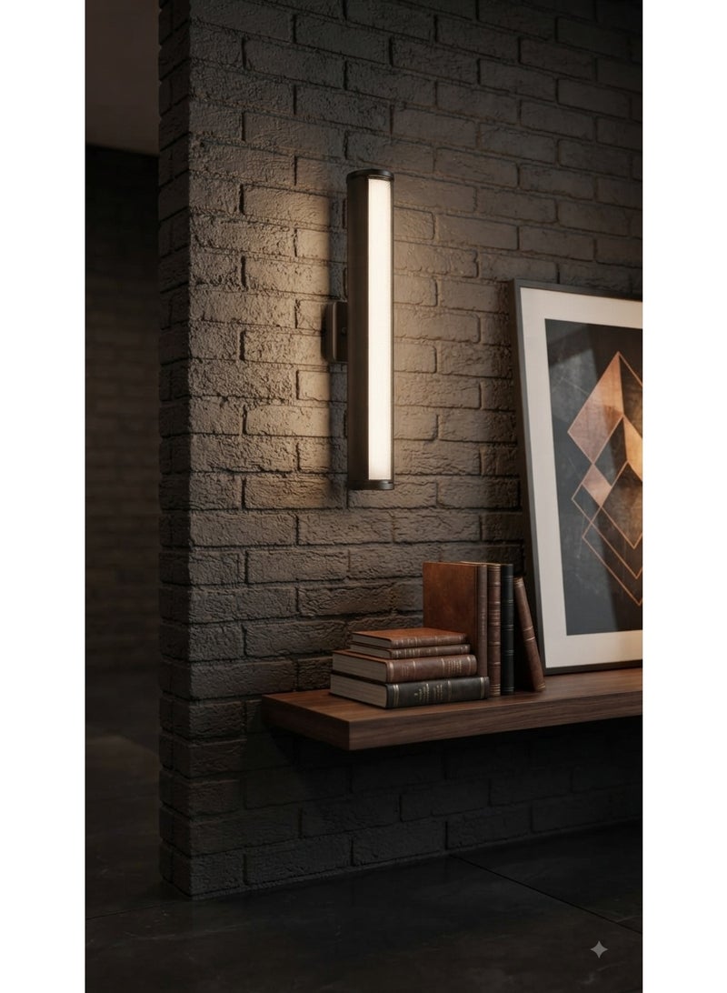 أبليك جداري مودرن بإضاءة LED، تصميم أسطواني للمنازل والمكاتب