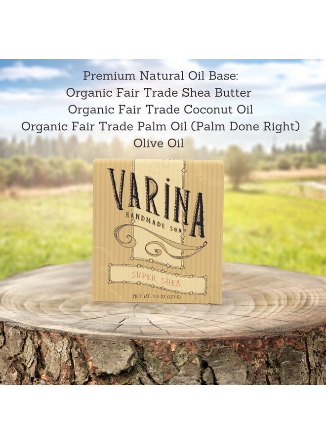 Varina Organic Super Shea Bar Soap - Gentle Cleansing for Sensitive Skin, Unscented - 3 Pack - Image 2
