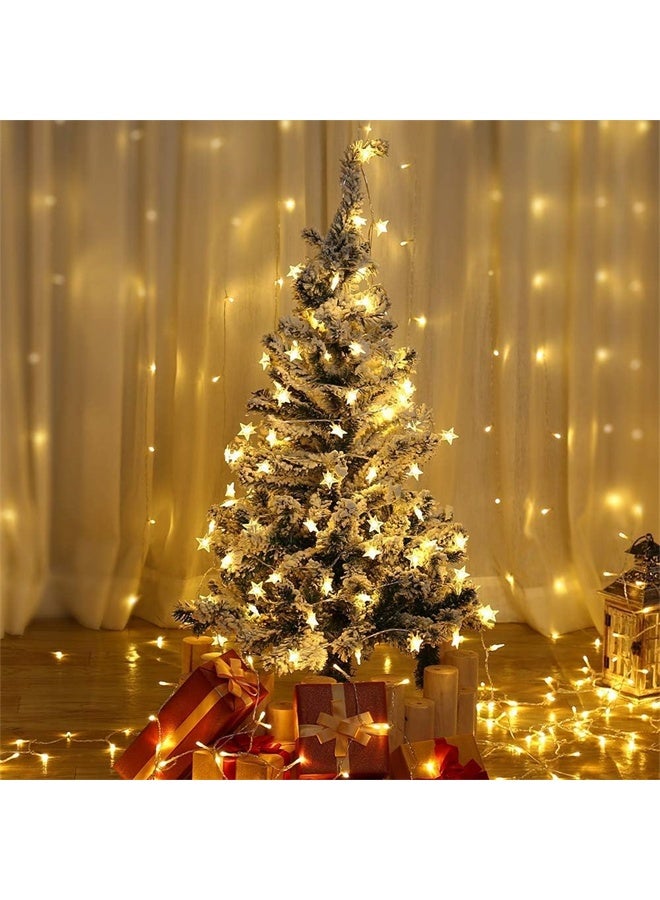 HOMESTAR 20 LED Star String Lights, 10 FT Fairy Christmas Lights, Battery Operated for Indoor, Outdoor, Party, Wedding and Holiday, Decorations Warm White - Image 3