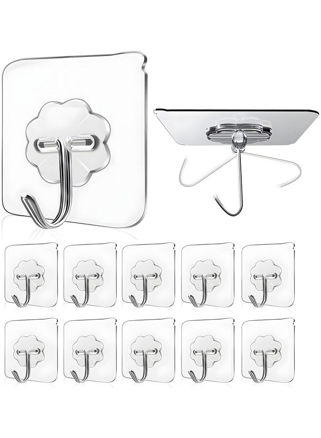 دالوتشي 5 قطع من خطافات الحائط للتعليق، خطاف قوي للتعليق على الحائط بدون مثقاب، خطافات ذاتية اللصق للجدار، خطاف عصا حائط شديد التحمل، خطاف تعليق على الحائط (خطاف زهور، 5) - Image 1