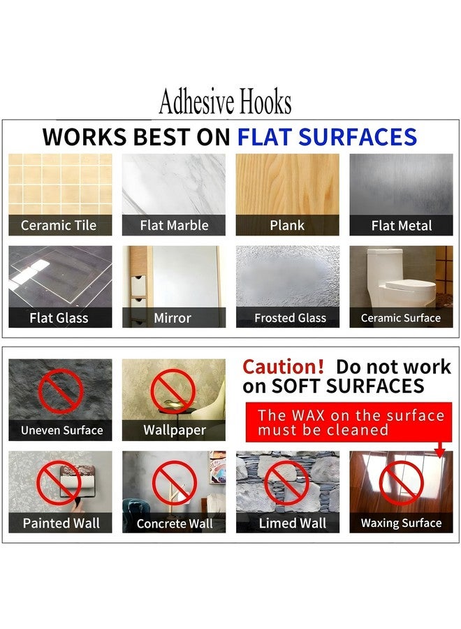 دالوتشي 5 قطع من خطافات الحائط للتعليق، خطاف قوي للتعليق على الحائط بدون مثقاب، خطافات ذاتية اللصق للجدار، خطاف عصا حائط شديد التحمل، خطاف تعليق على الحائط (خطاف زهور، 5) - Image 3