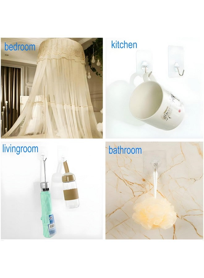 دالوتشي 5 قطع من خطافات الحائط للتعليق، خطاف قوي للتعليق على الحائط بدون مثقاب، خطافات ذاتية اللصق للجدار، خطاف عصا حائط شديد التحمل، خطاف تعليق على الحائط (خطاف زهور، 5) - Image 4