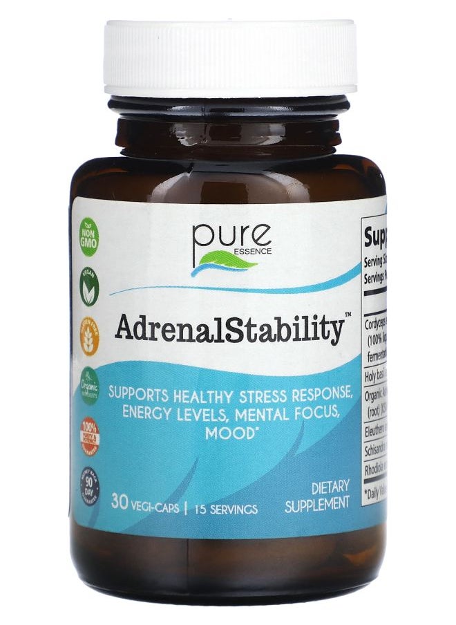 Pure Essence Adrenal Stability  30 VegiCaps 