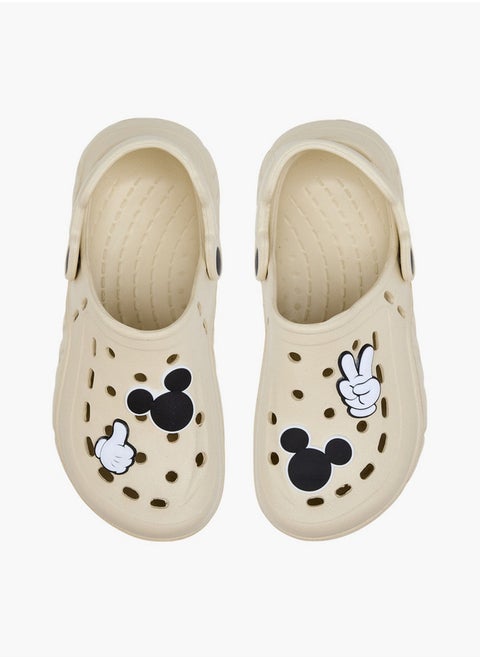 Mickey Mouse Applique Clogs with Backstrap