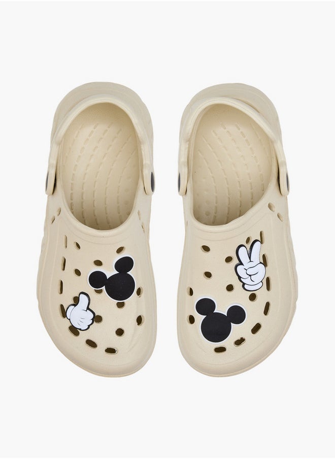 Disney Mickey Mouse Applique Clogs with Backstrap  - Image 1