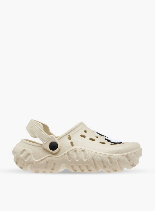 ديزني شباشب أطفال ميكي ماوس بتصميم مطرز مع حزام خلفي - Image 1