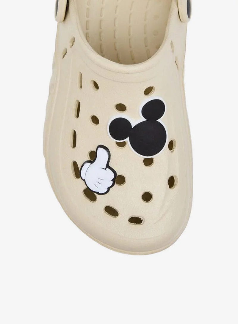 Disney Boys Mickey Mouse Applique Clogs with Backstrap