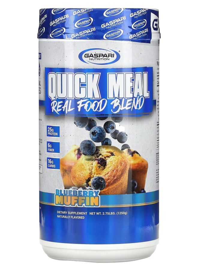 Gaspari Nutrition Quick Meal Real Food Blend Blueberry Muffin 2.75 lbs (1250 g)