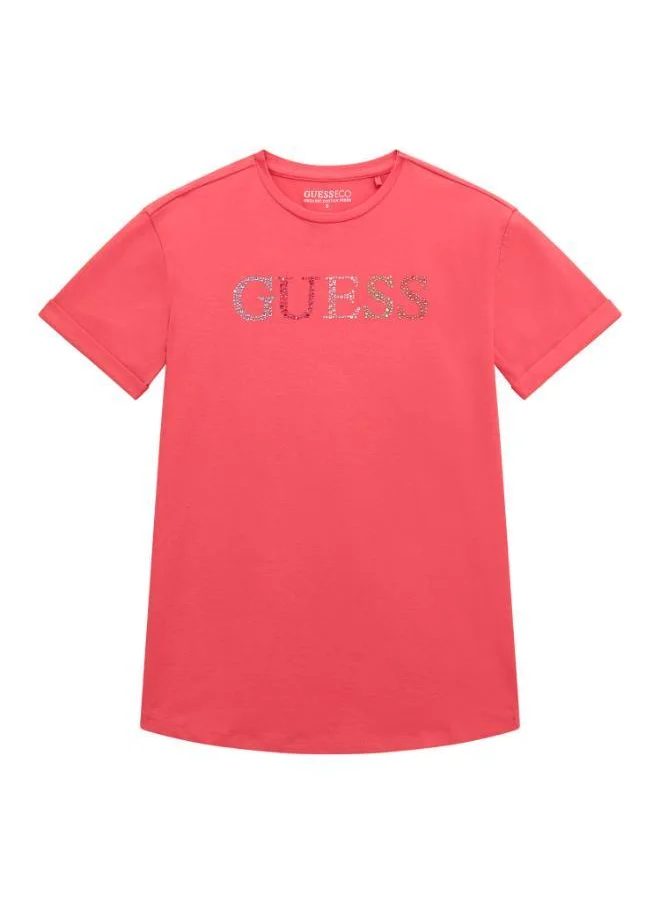 جس Kids Graphic Print Crew Neck T-Shirt