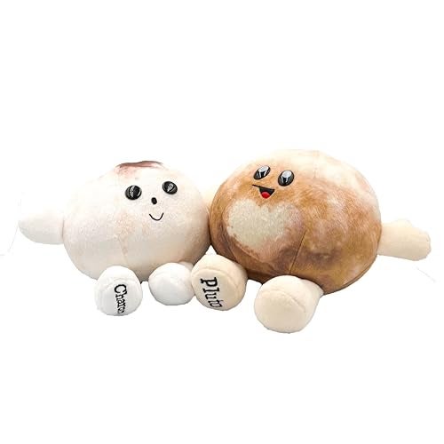 Celestial Buddies Pluto Charon Buddy 75 85 Soft Stuffed Plush Embroidered Features Fun Planet Facts Tag for Kids STEM Learning Educational Gift Classroom Homeschool Science Space Astronomy 0 - Image 1