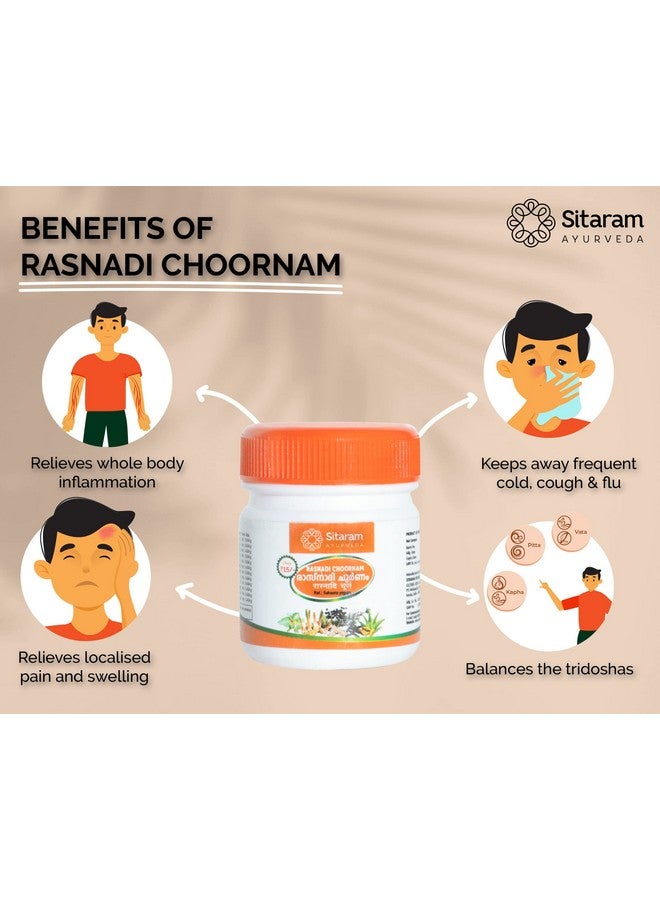 SITARAM سيتارام أيورفيدا راسنادي تشورنام | مسحوق راسنادي الأيورفيدي من كيرالا للرأس 50 جرام عبوة من 2 - Image 2