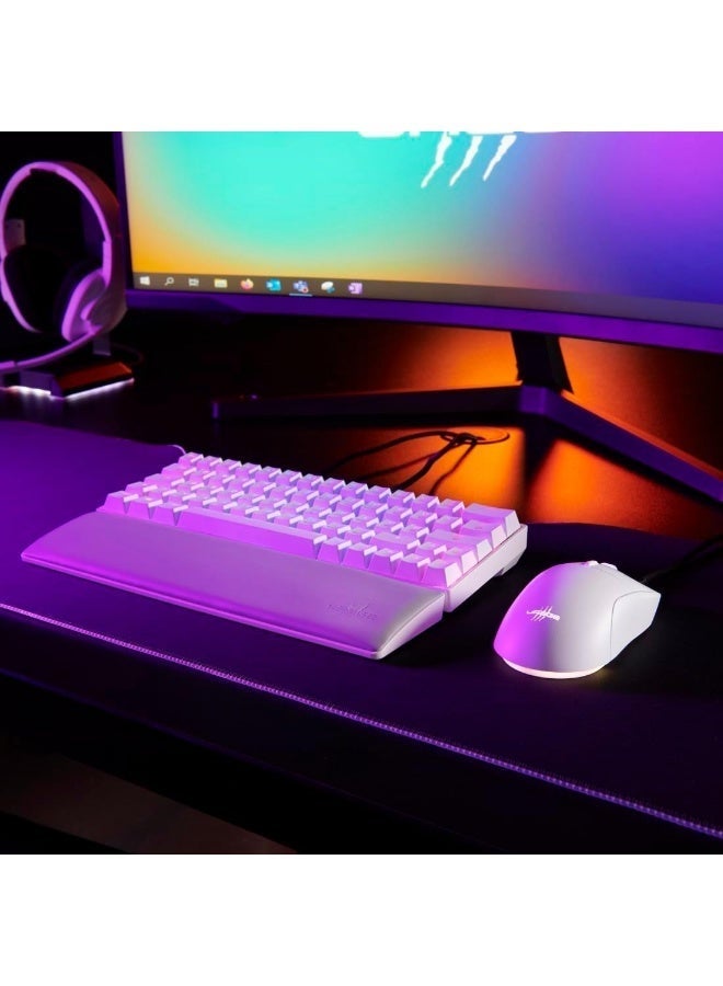 uRage | Reaper 250 Wired Gaming Mouse (Rainbow LED, Ultra Light, Right-Handed, 6 Programmable Buttons, 6200 dpi, Optical Sensor, Software, Removable Cable) White - Image 5