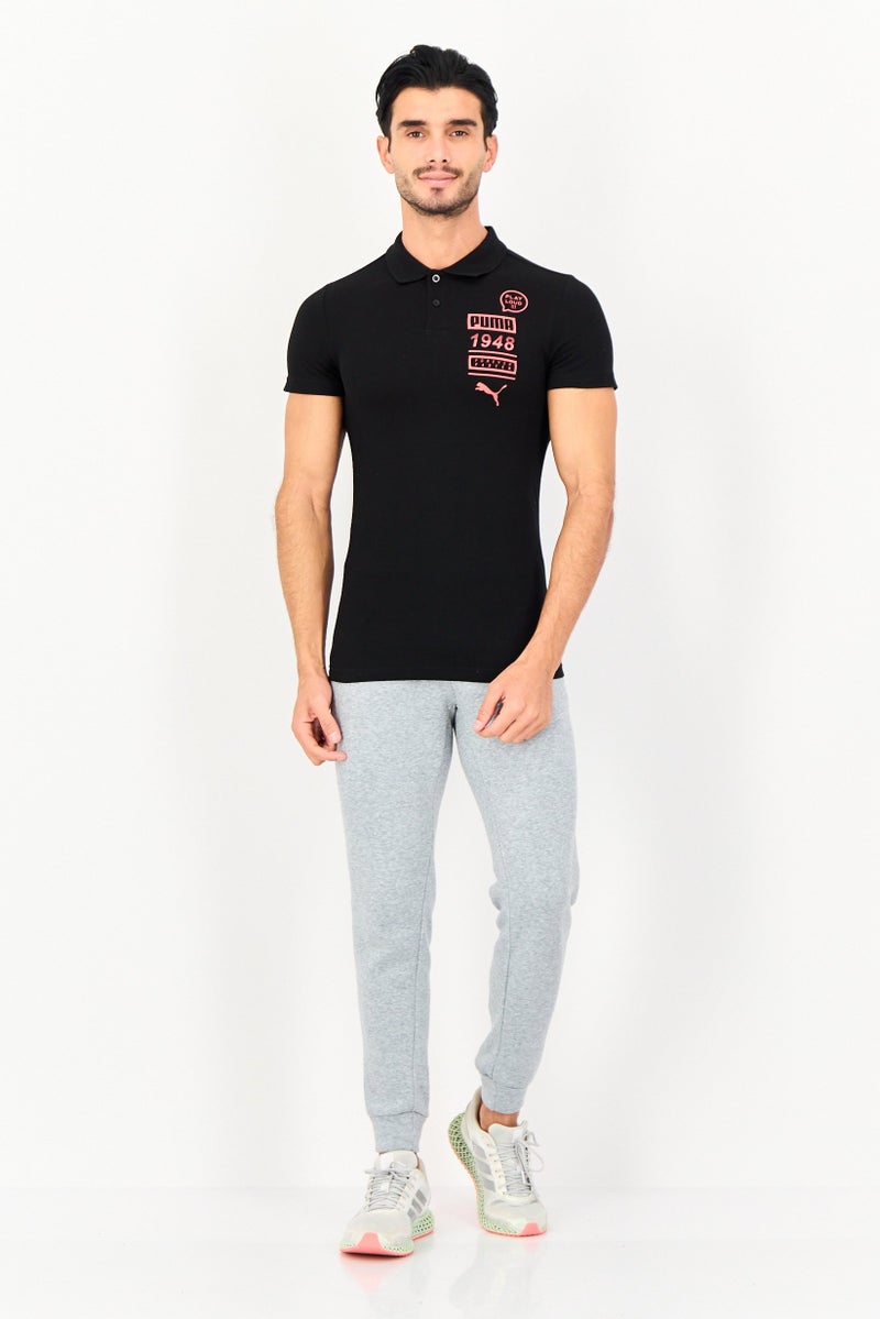 PUMA Men Slim Fit Short Sleeve Outdoor Polo Shirt, Black - Image 3