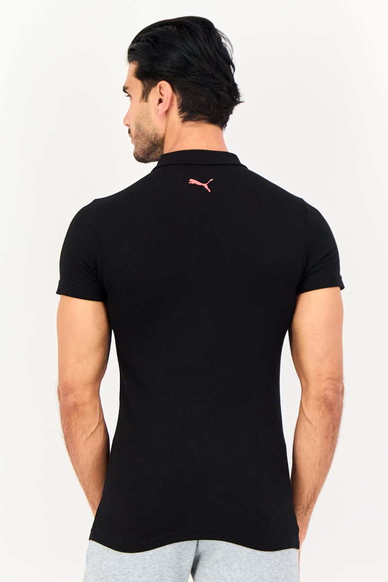 PUMA Men Slim Fit Short Sleeve Outdoor Polo Shirt, Black - Image 2