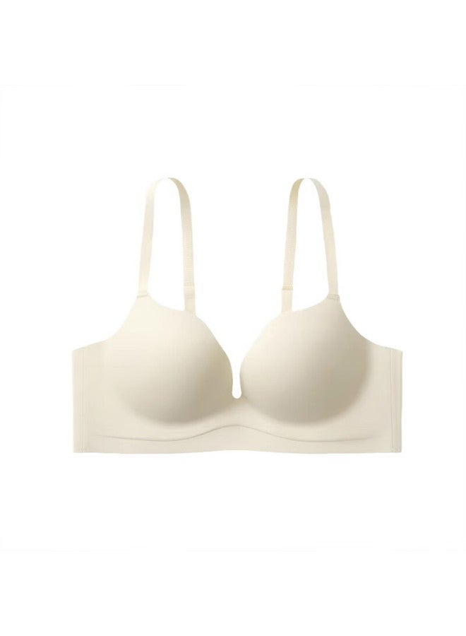 Me Feeling Seamless Bra Women Thin Shoulder Strap Small Chest Push-up Anti-sagging Side Breast Collection No Steel Ring Thin Summer Bra - Image 4