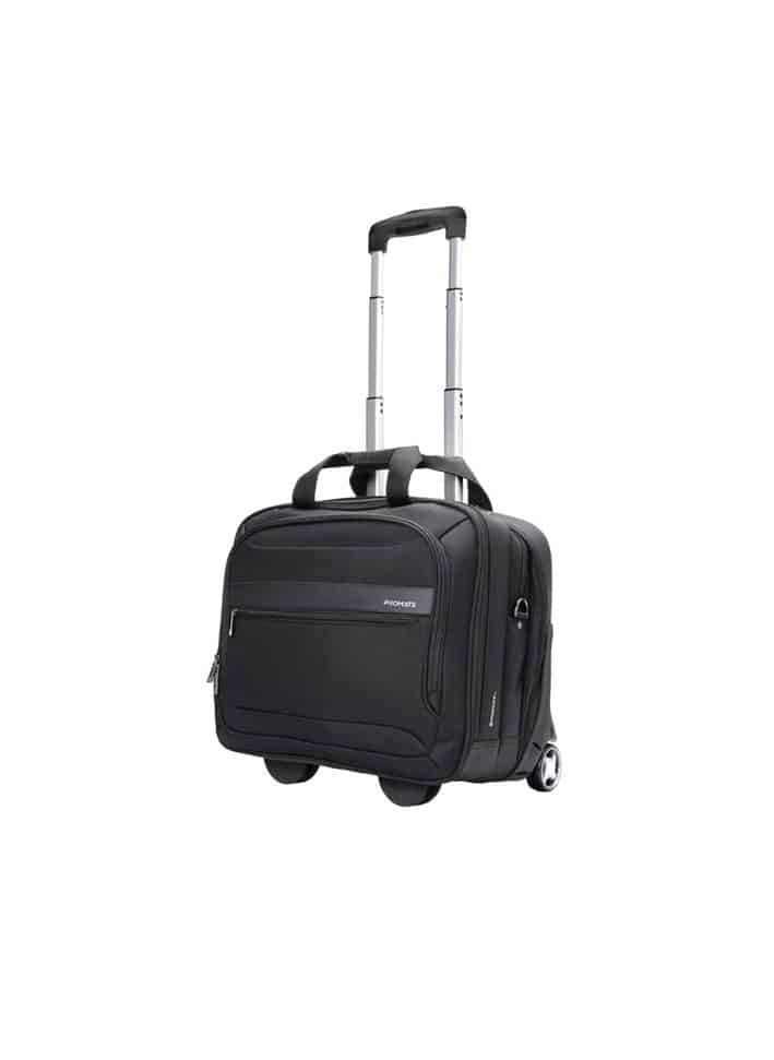 بروميت - PROMATE Persona-TR 2-in-1 Versatile Travel 16-inch Laptop Trolley Bag -Black - Image 1