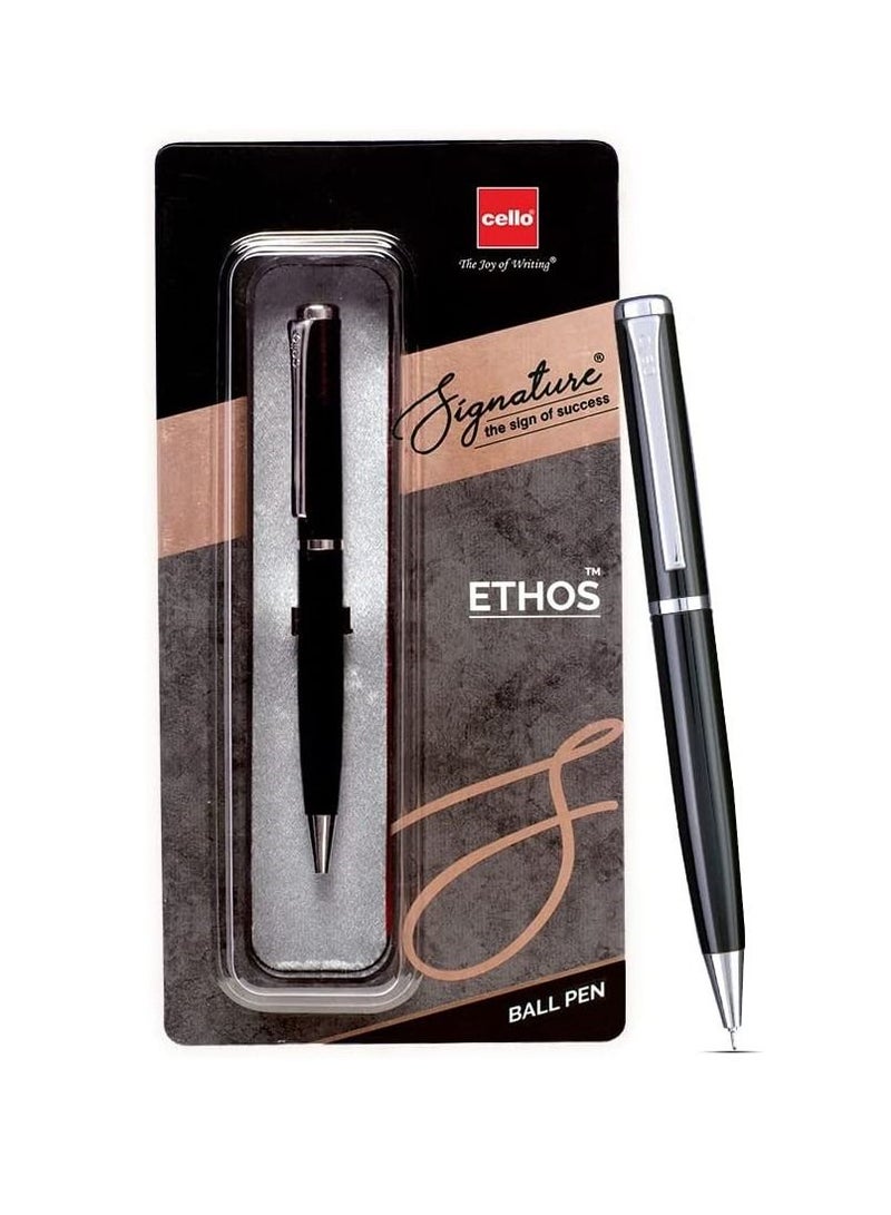 Cello Signature Ethos Ball Pen Blue Ink - Image 1