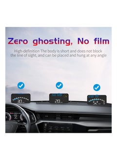 SYOSI Digital GPS Speedometer, SYOSI Universal Car HUD Head Up Display with Speed MPH, Compass Direction, Fatigue Driving Reminder, Driving Distance, Altitude, Overspeed Alarm HD Display for All Vehicle  - Image 2