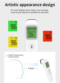 MileMelo No-Touch Forehead Thermometer for Adults, Infrared Digital Thermometer for Kids, Touchless Baby Thermometer, Accurate Reading with Large Display, Mute Mode, Memory Recall, Fever Alarm  - Image 5