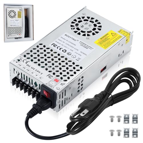 BOSYTRO Upgraded 12V DC Power Supply 600W 50A AC to DC Converter Switching Power Supply for Led Strip, Motor Pump, CCTV, 3D Printer, Electronic Instruments, Lab Computer - Image 1