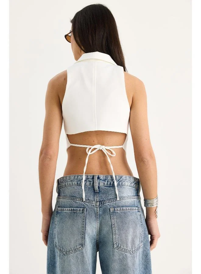 Ginger Button Up Vest