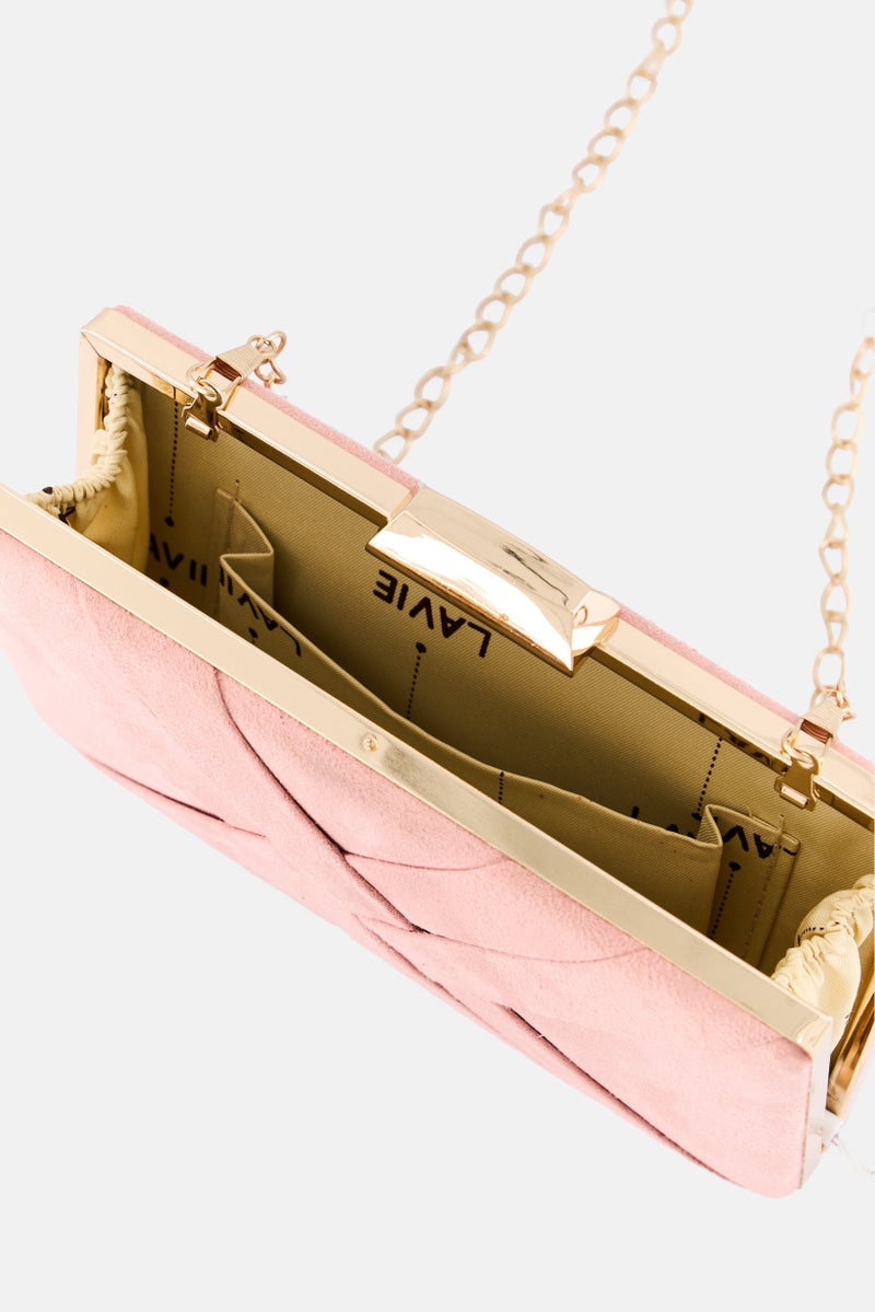 Lavie حقيبة نسائية بتصميم منقوش على الكتف، وردي - Image 2