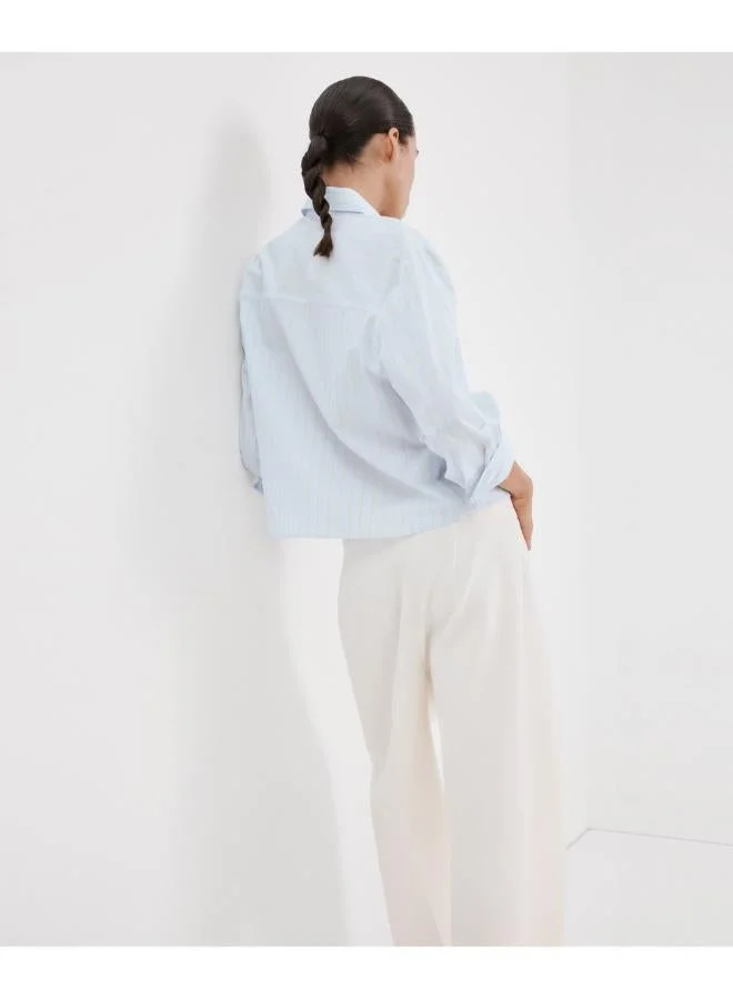 مانجو Chest-pocket cotton shirt