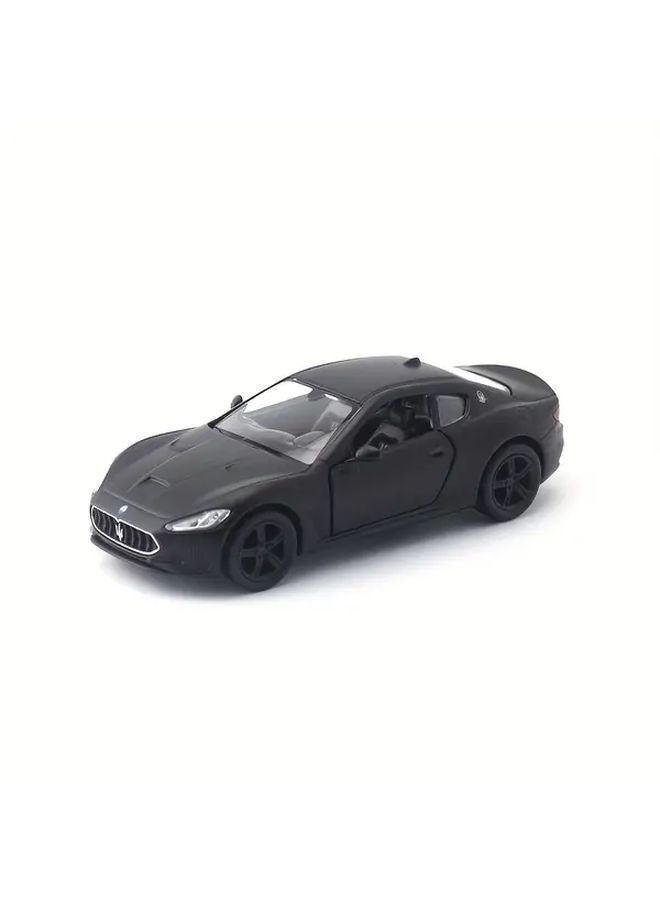 Maserati GT Black 1 36 Scale Alloy Toy Car Model Manual Push Door Opening Collectible Gift - Image 1