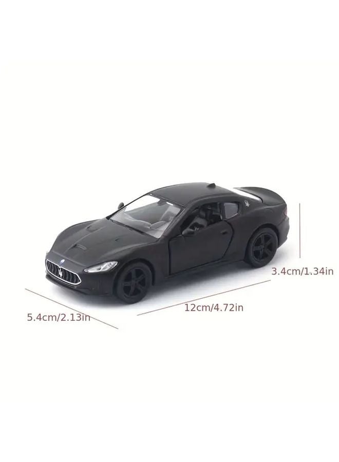 Maserati GT Black 1 36 Scale Alloy Toy Car Model Manual Push Door Opening Collectible Gift - Image 3