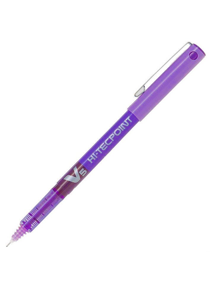 PILOT Hi-tecpoint V5 Fine Rollerball Pen Violet Ink 