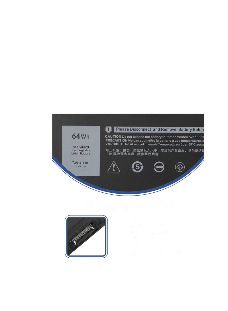Terabyte بطارية 5TF10 لجهاز ديل بريسيجن 7730 7740 7530 7540 P34E P34E001 P34E002 P74F P74F001 P74F002 سلسلة 05TF10 NYFJH RY3F9 0RY3F9 7M0T6 GHXKY - Image 3