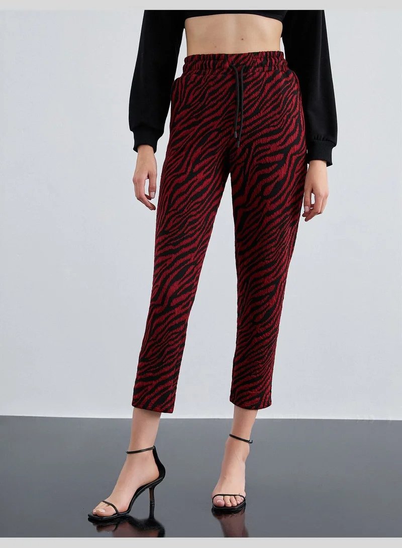 KOTON Zebra Patterned Sweatpants