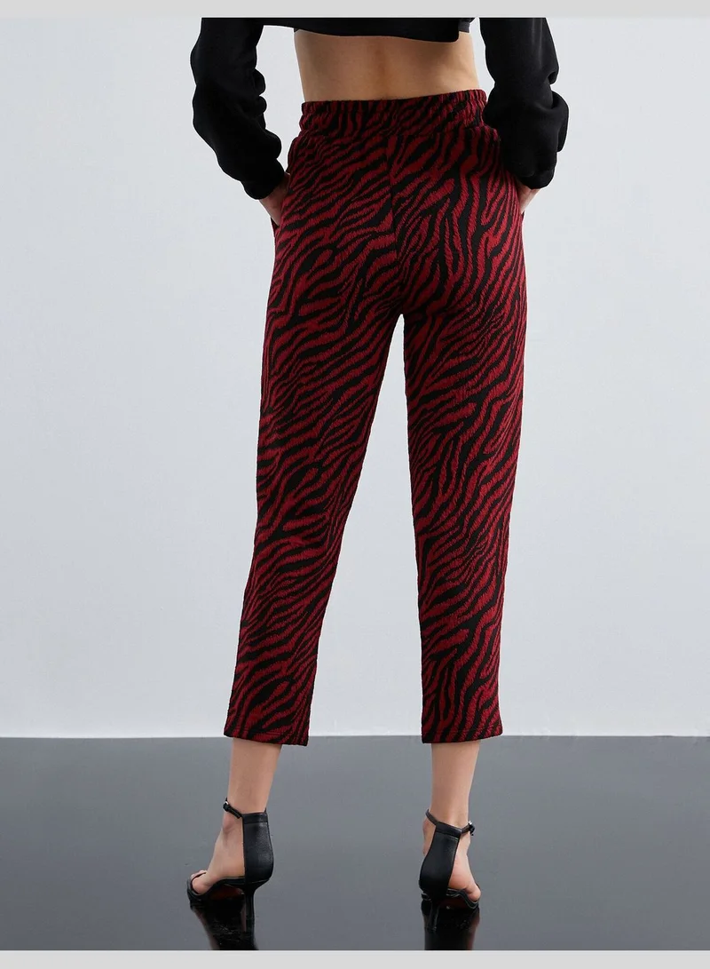 KOTON Zebra Patterned Sweatpants