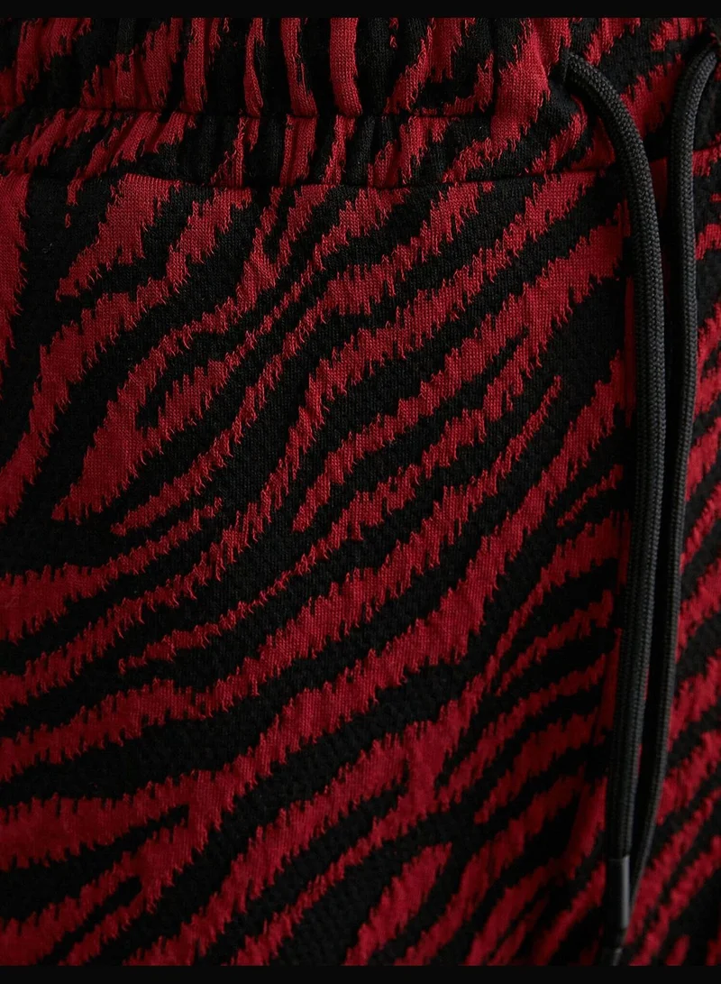 KOTON Zebra Patterned Sweatpants