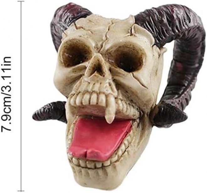 Halloween Skull Car Personality Modified Gear Shift Lever Universal Gear Shift Knob Gear Shift Lever with 8mm/10mm/12mm Tubes - Image 2