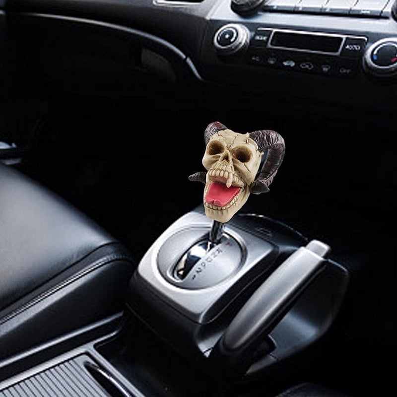 Halloween Skull Car Personality Modified Gear Shift Lever Universal Gear Shift Knob Gear Shift Lever with 8mm/10mm/12mm Tubes - Image 5